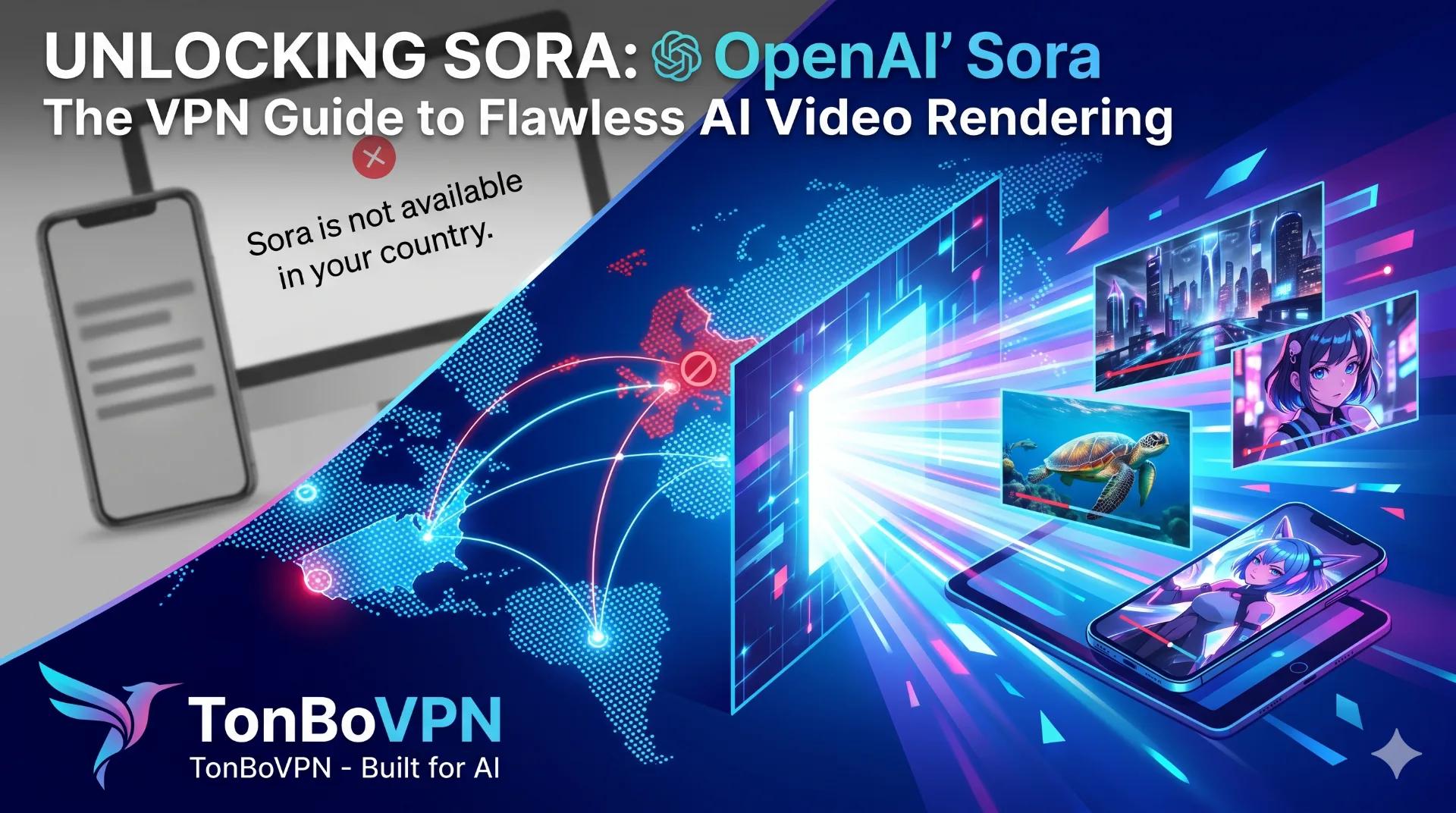 VPN for Sora: Access AI Video Generation | TonBoVPN - TonBoVPN