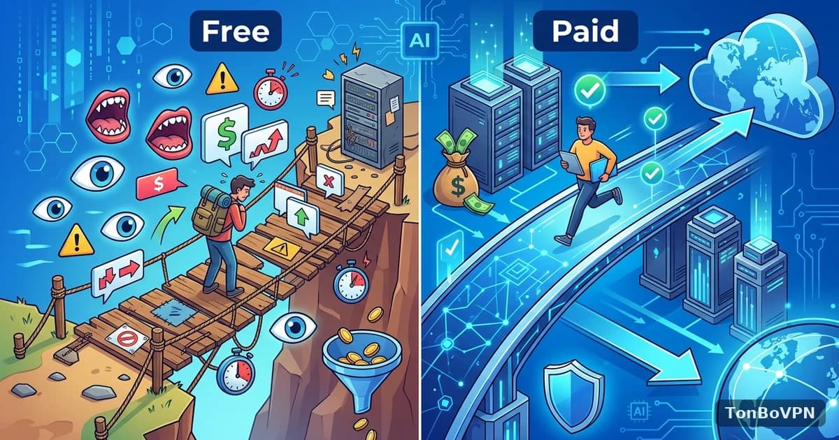 免费VPN和付费VPN的本质区别是什么？ - TonBoVPN