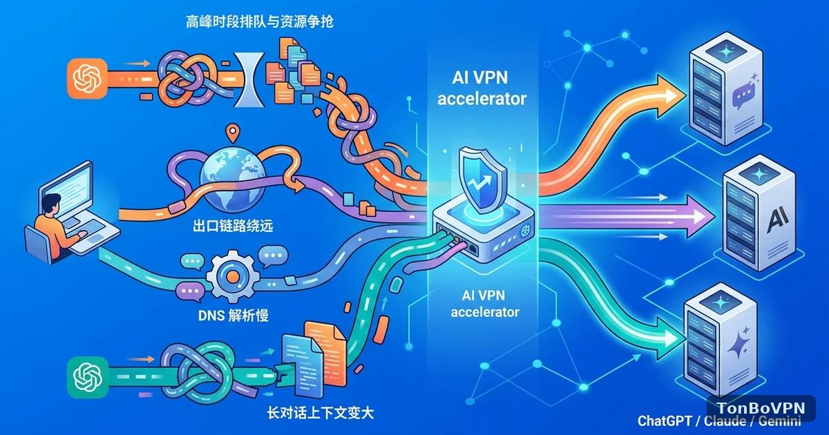 ChatGPT / Claude / Gemini 连不上?2026 AI 加速器选购与稳定访问指南 - TonBoVPN