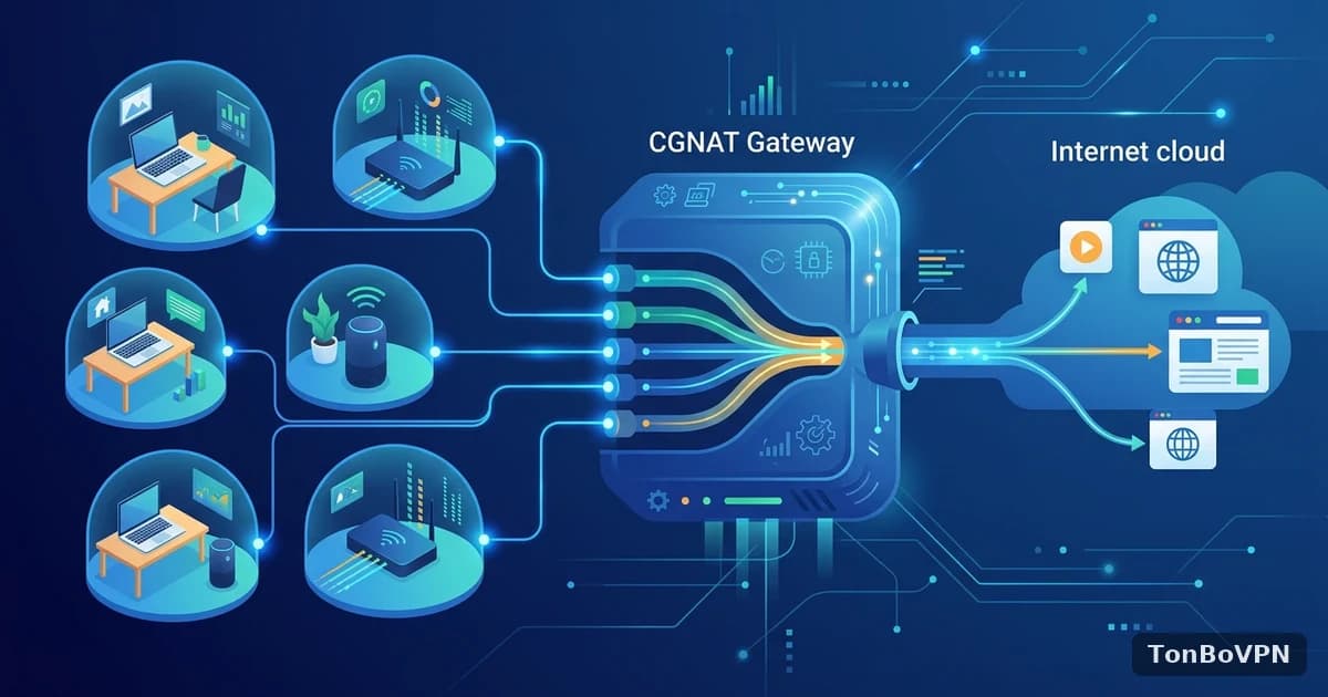 什么是CGNAT(运营商级NAT)？对VPN连接有什么影响 - TonBoVPN