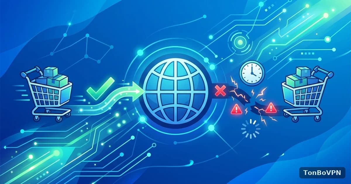 海淘大促总下单失败?Prime Day、黑五购物网络排查指南 - TonBoVPN