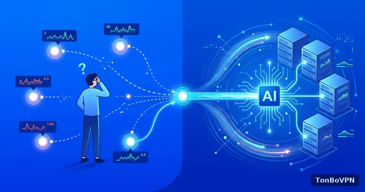 AI智能路由到底怎么工作?为什么比手动选节点更稳 - TonBoVPN