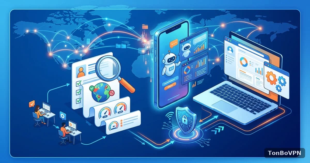 第一次用 TonBoVPN 连接 AI 工具前的准备清单：环境检查、选线思路与效果验证 - 通博VPN