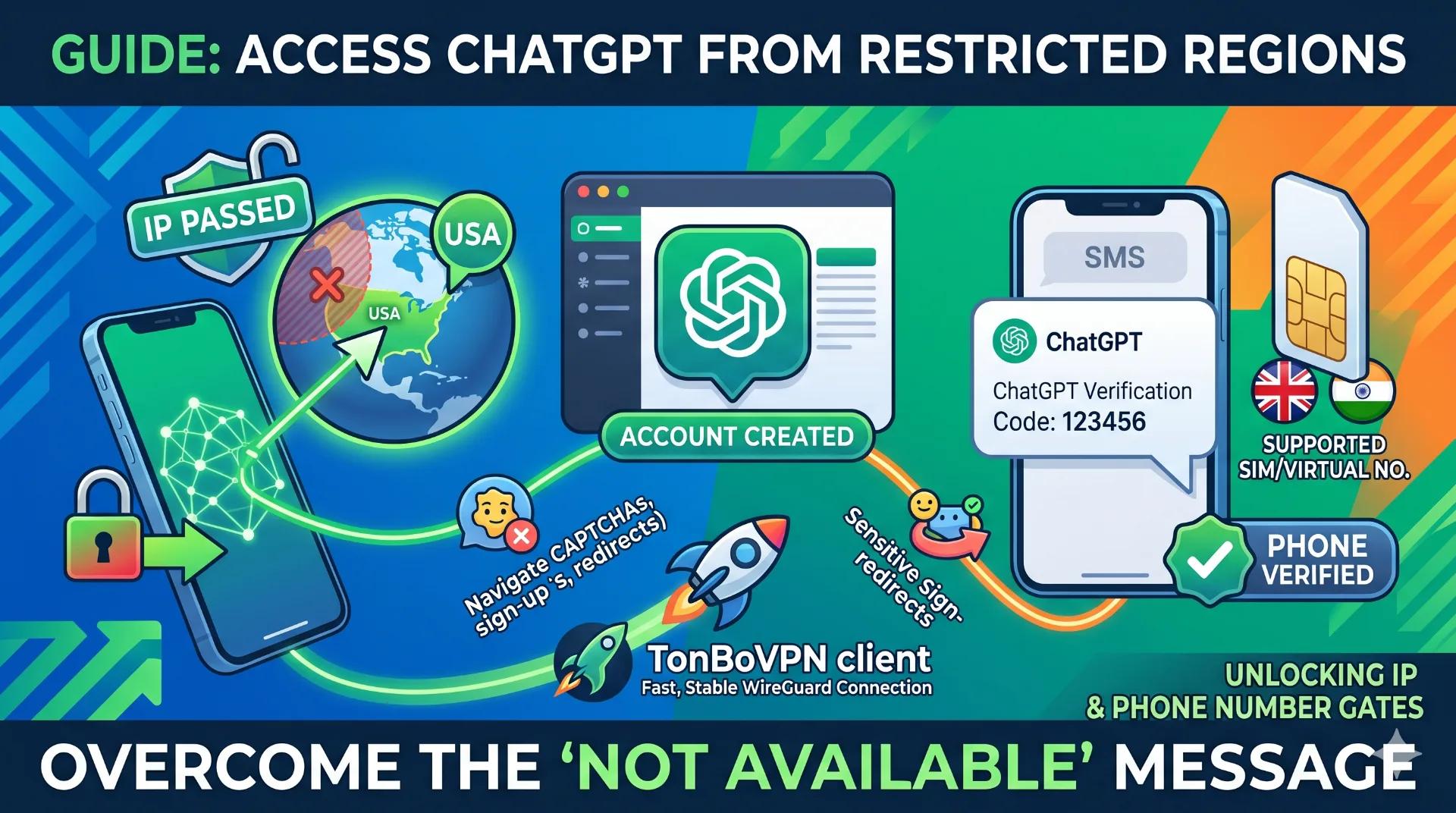 ChatGPT Says "Not Available in Your Country"? Here's the Fix - TonBoVPN