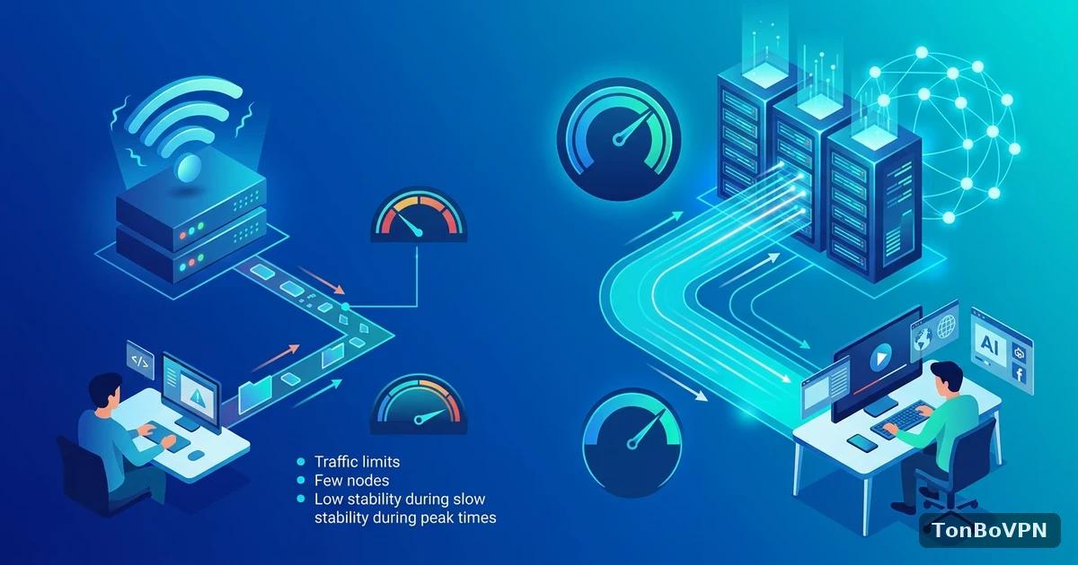 免费 VPN 到底有多少局限?TonBoVPN 坦诚讲清楚 - TonBoVPN