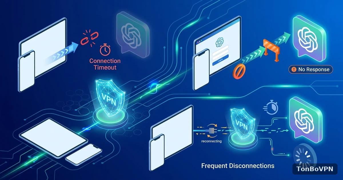 通博VPN连不上Claude/ChatGPT怎么办:常见报错原因与排查步骤 - TonBoVPN