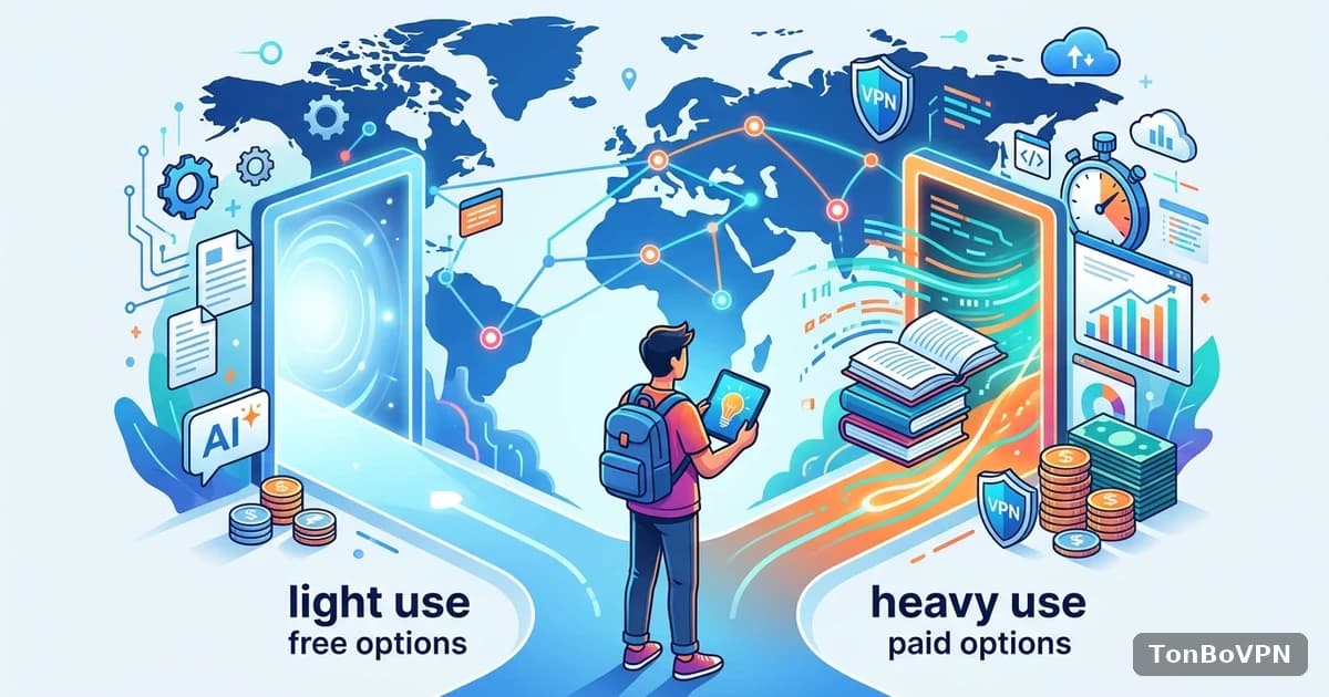 学生党VPN怎么选最省钱?3种免费+付费组合方案 - TonBoVPN
