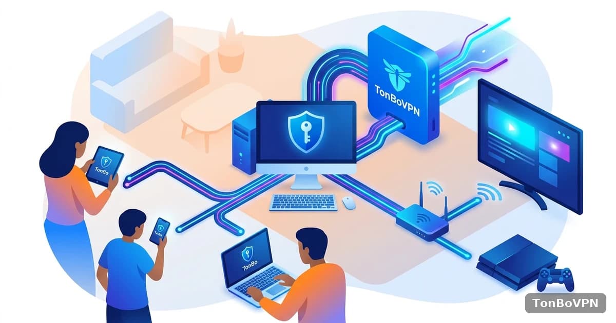 一台电脑连了VPN,全家其他设备怎么一起蹭加速 - TonBoVPN